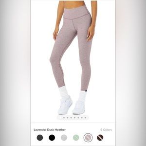 High-Waist Alosoft Highlight Legging - Lavender Dusk Heather - Size XS